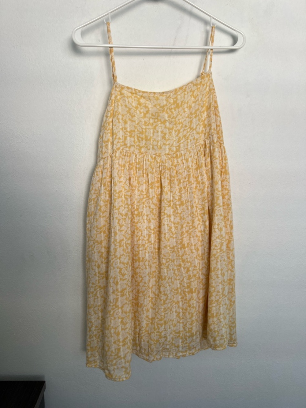 American Eagle Outfitters Yellow Floral Mini Dress